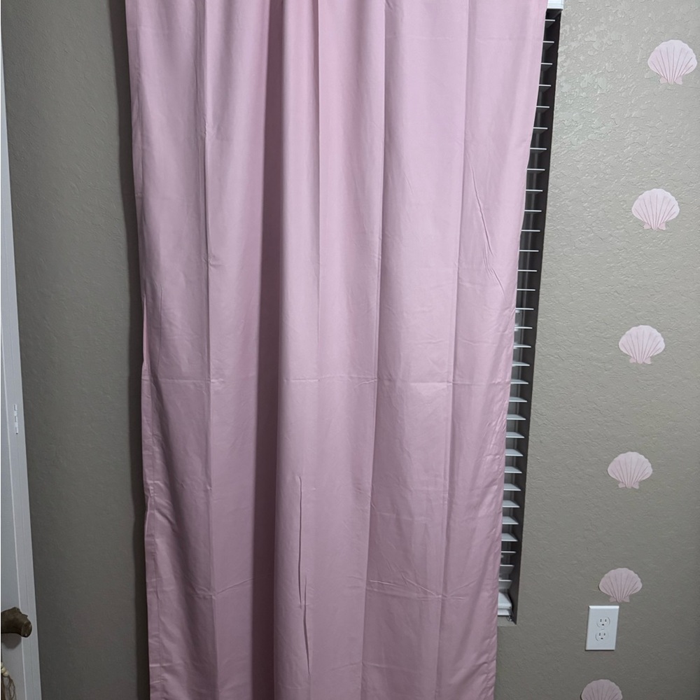 Pink Curtain Panel